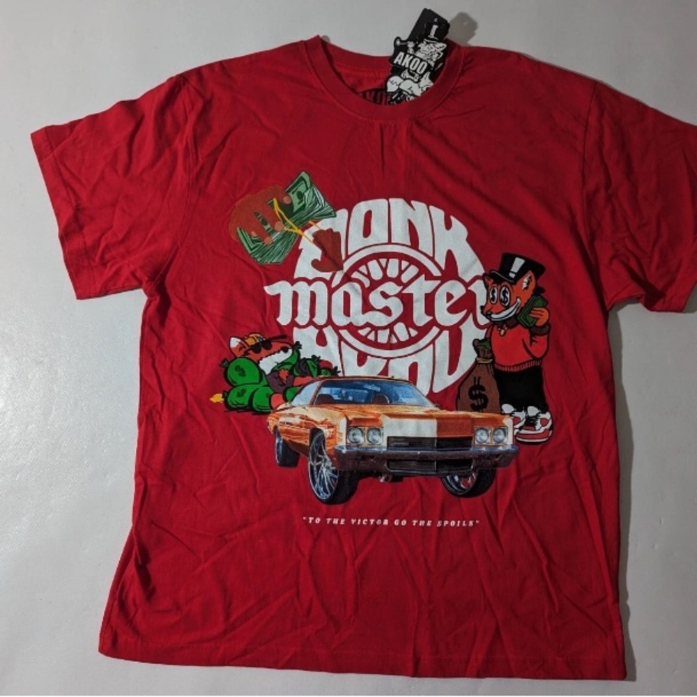 New -  Size S Men’s Akoo Short Sleeve T-Shirt Victor Red